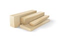 Wooden boards for industrial work